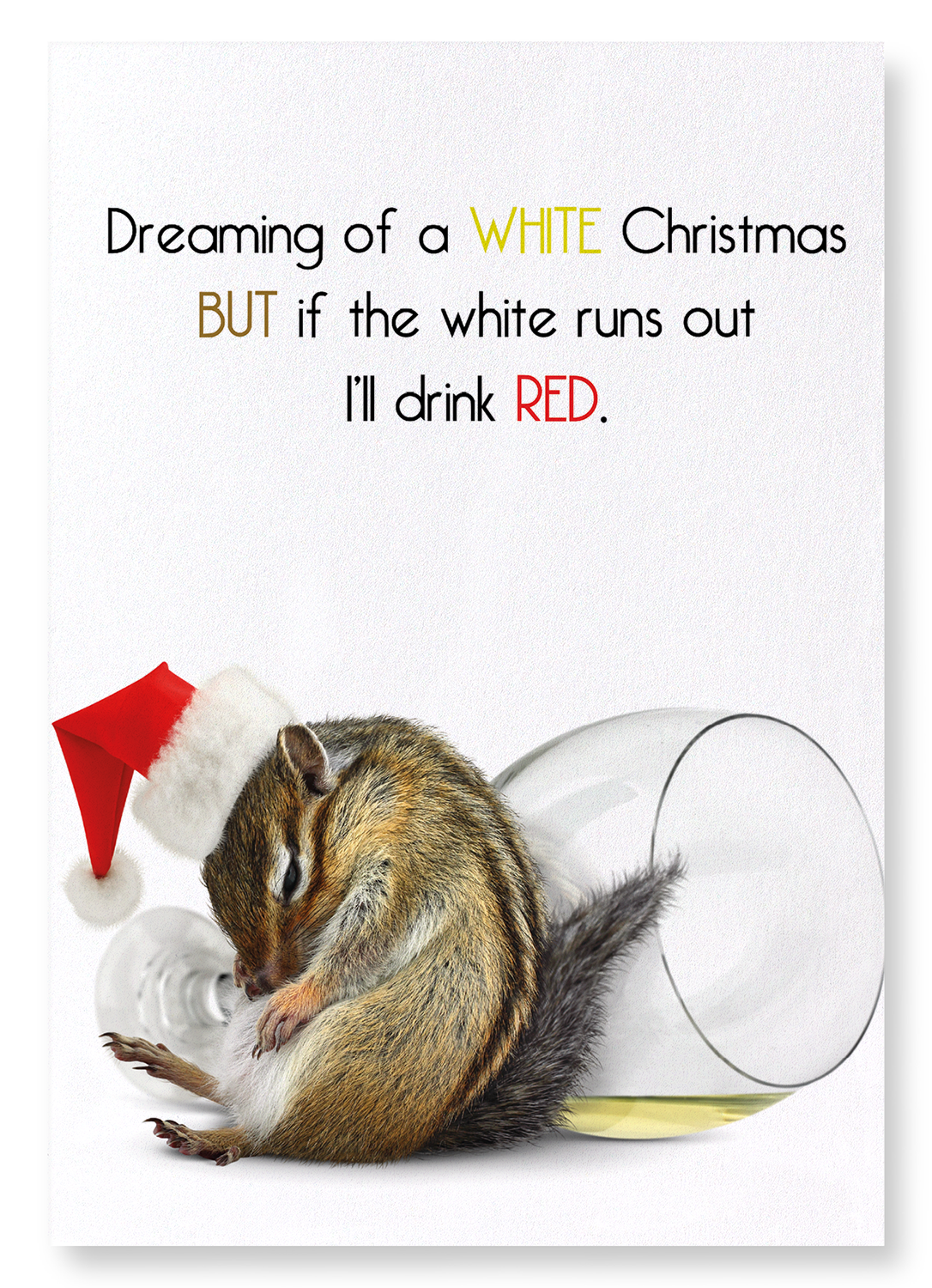 A RED CHRISTMAS : Funny Animal Art print