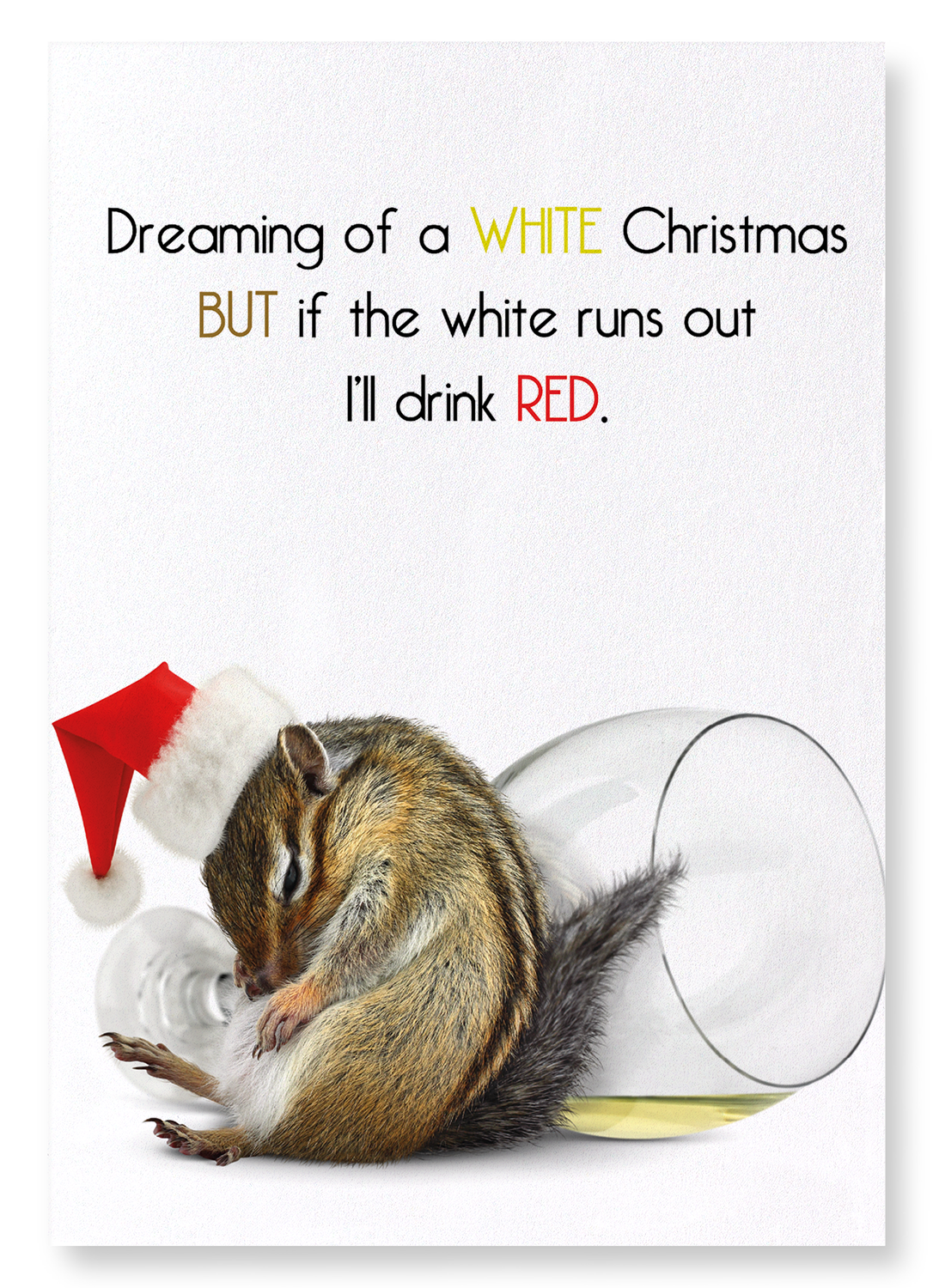 A RED CHRISTMAS : Funny Animal Art Print