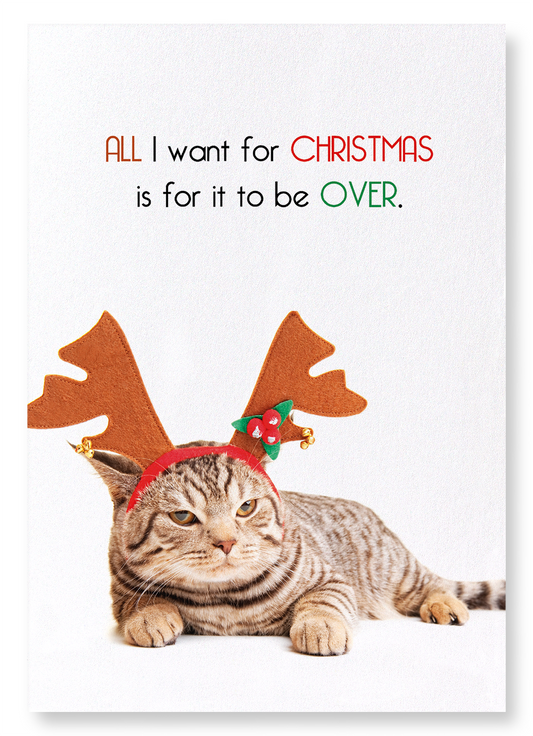ALL I WANT FOR CHRISTMAS : Funny Animal Art Print