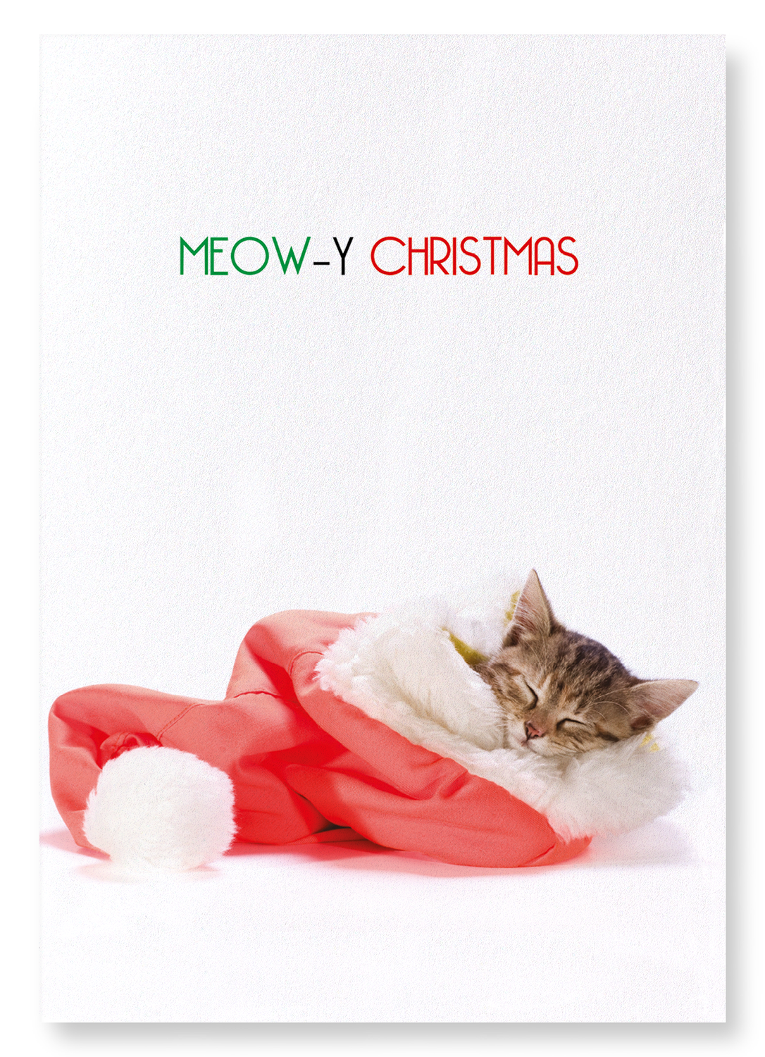 MEOWY CHRISTMAS : Funny Animal Art Print