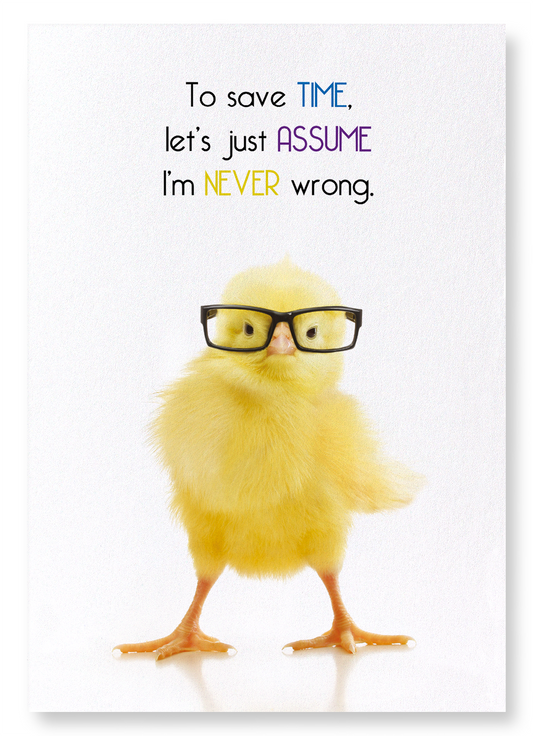 NEVER WRONG: Funny Animal Art Print