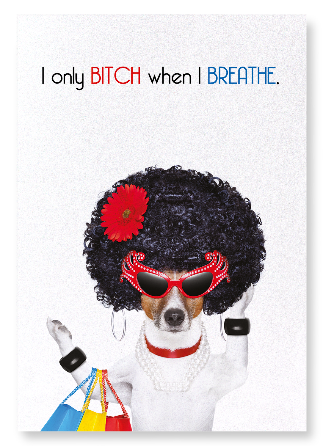 BITCH WHEN I BREATHE: Funny Animal Art Print