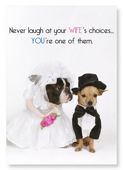 WIFE'S CHOICES: Funny Animal Art Print