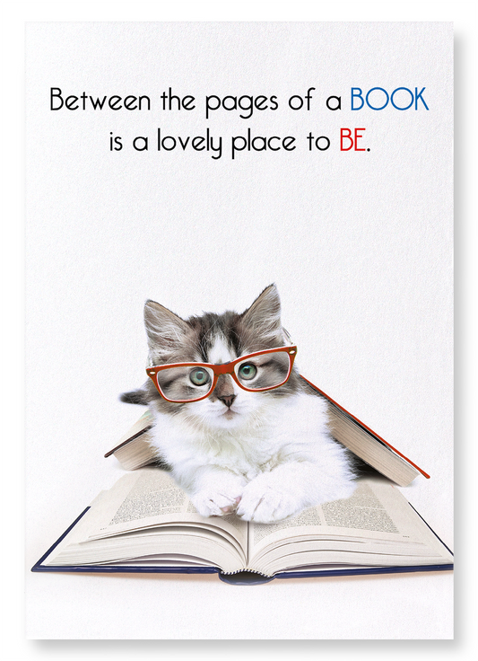 BETWEEN THE PAGES: Funny Animal Art Print