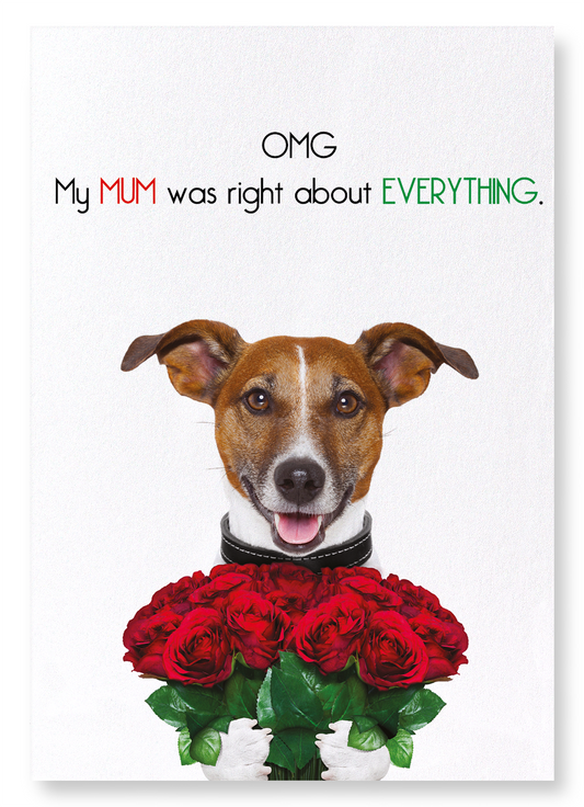 MUM ALWAYS RIGHT: Funny Animal Art Print