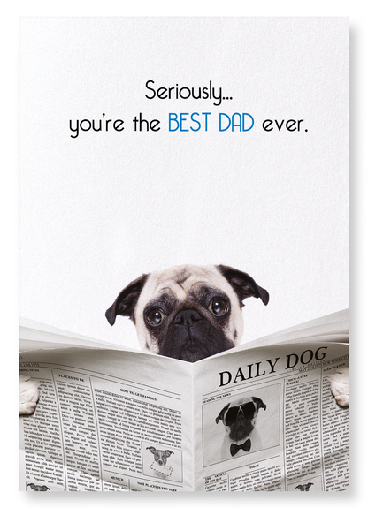 BEST DAD EVER: Funny Animal Art Print