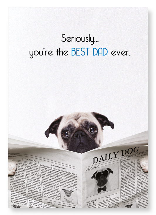 BEST DAD EVER: Funny Animal Art Print