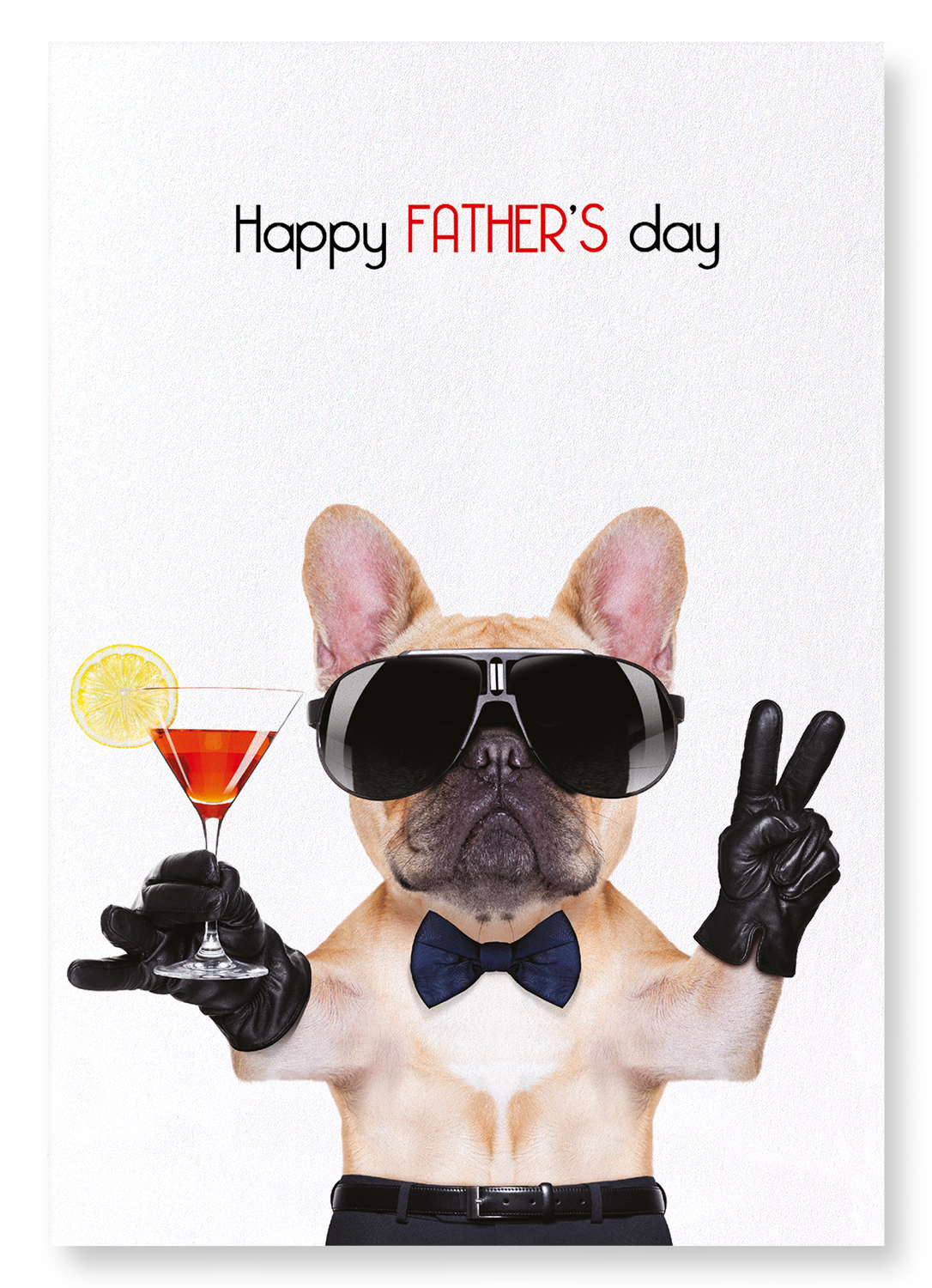 HAPPY FATHER'S DAY FRENCHIE: Funny Animal Art print