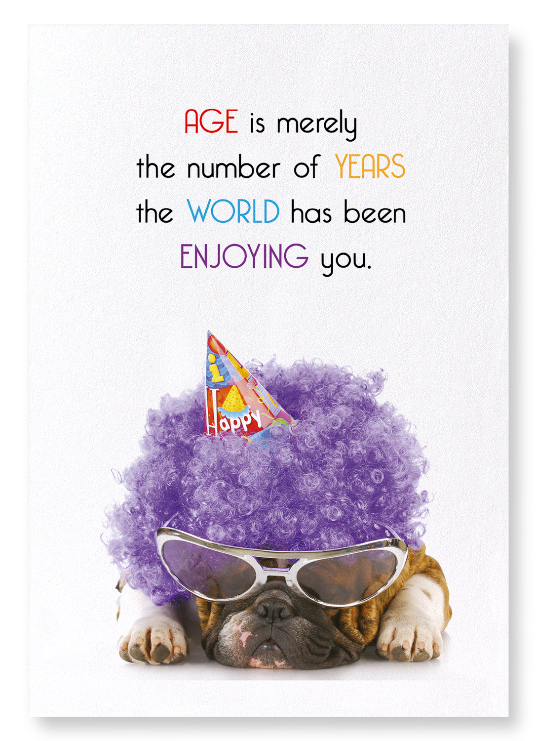 AGE IS MERELY A NUMBER: Funny Animal Art Print