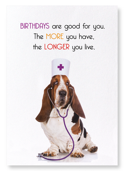 BIRTHDAYS ARE GOOD: Funny Animal Art Print