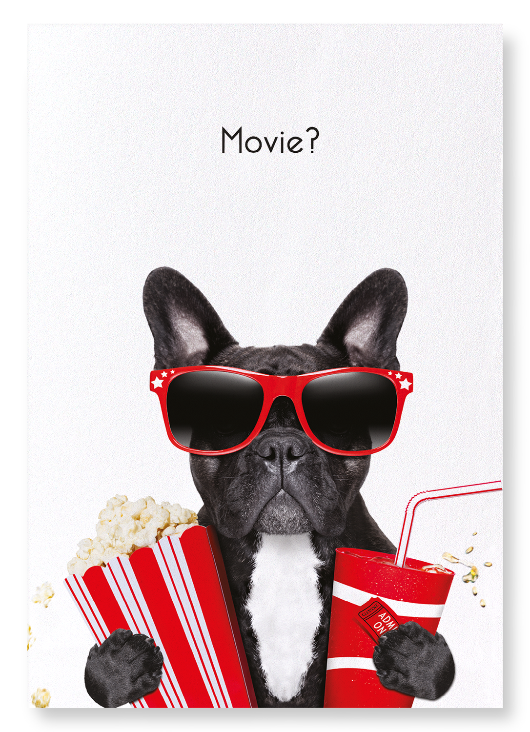 MOVIE FRENCHIE: Funny Animal Art Print