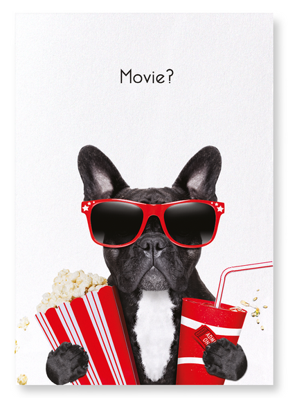 MOVIE FRENCHIE: Funny Animal Art Print