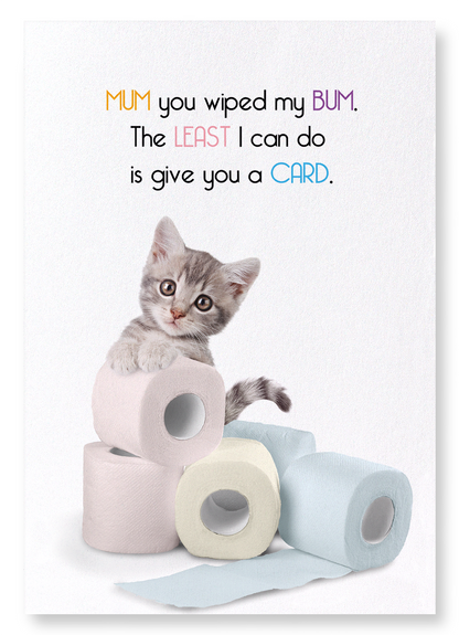 MUM FOR MY BUM: Funny Animal Art Print