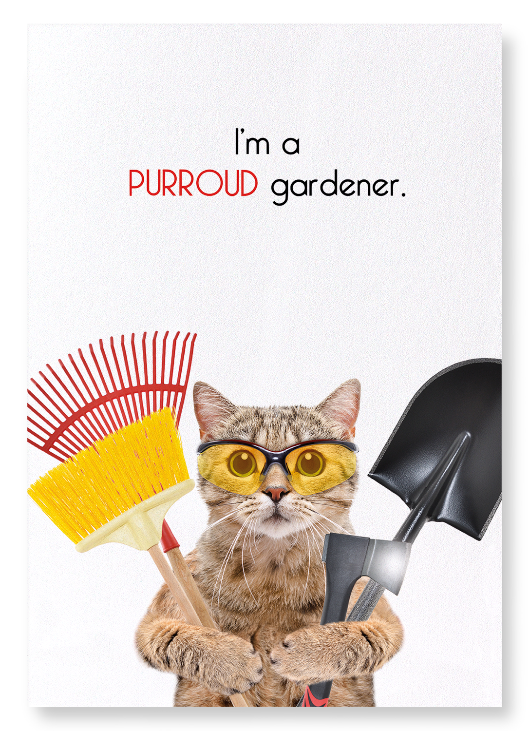PURROUD GARDENER: Funny Animal Art Print