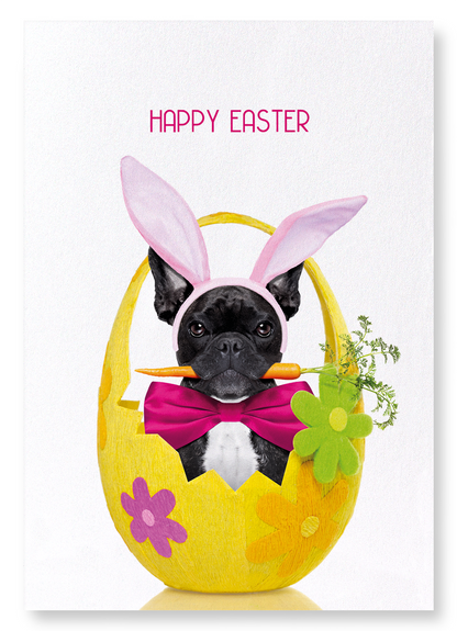 EASTER FRENCHIE BUNNY: Funny Animal Art Print