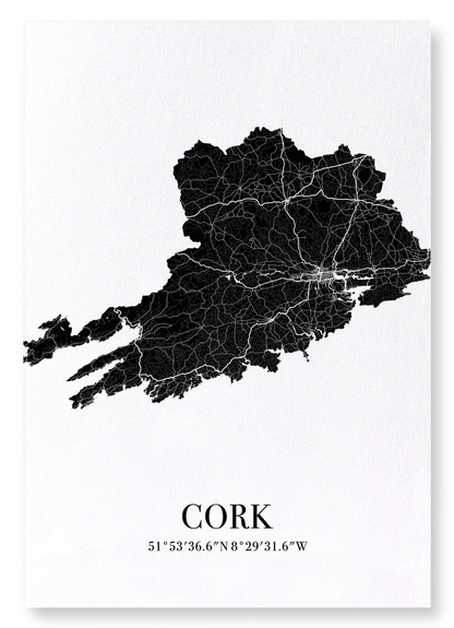 COUNTY CORK CUTOUT: Bespoke Art Print