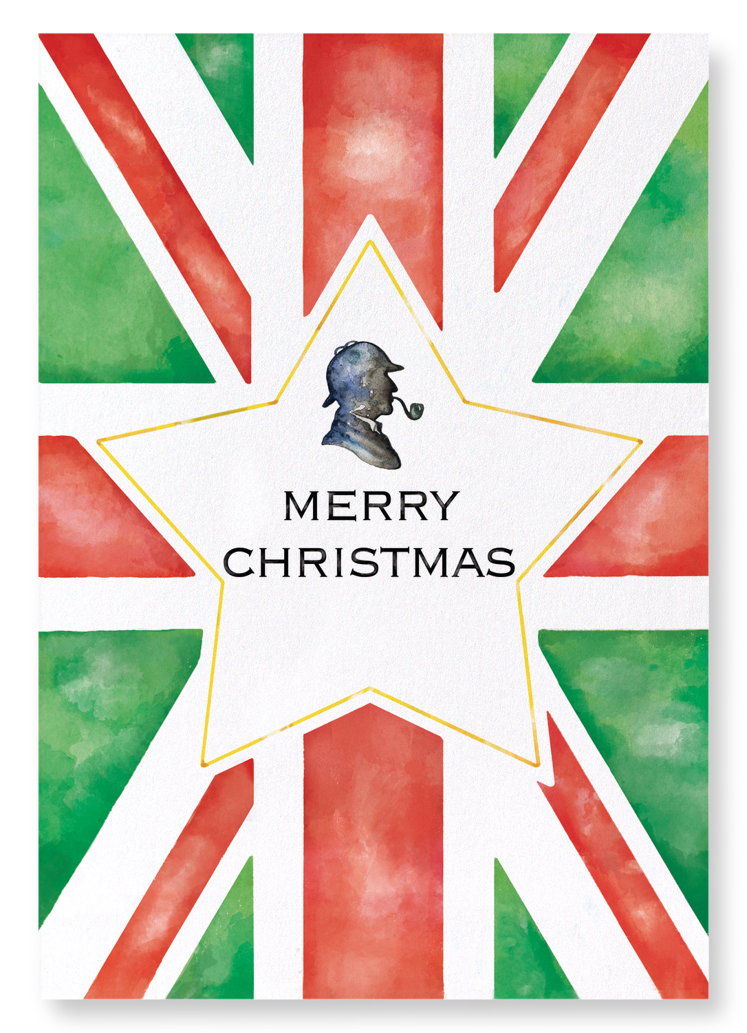 MERRY XMAS UNION JACK: Bespoke Art Print