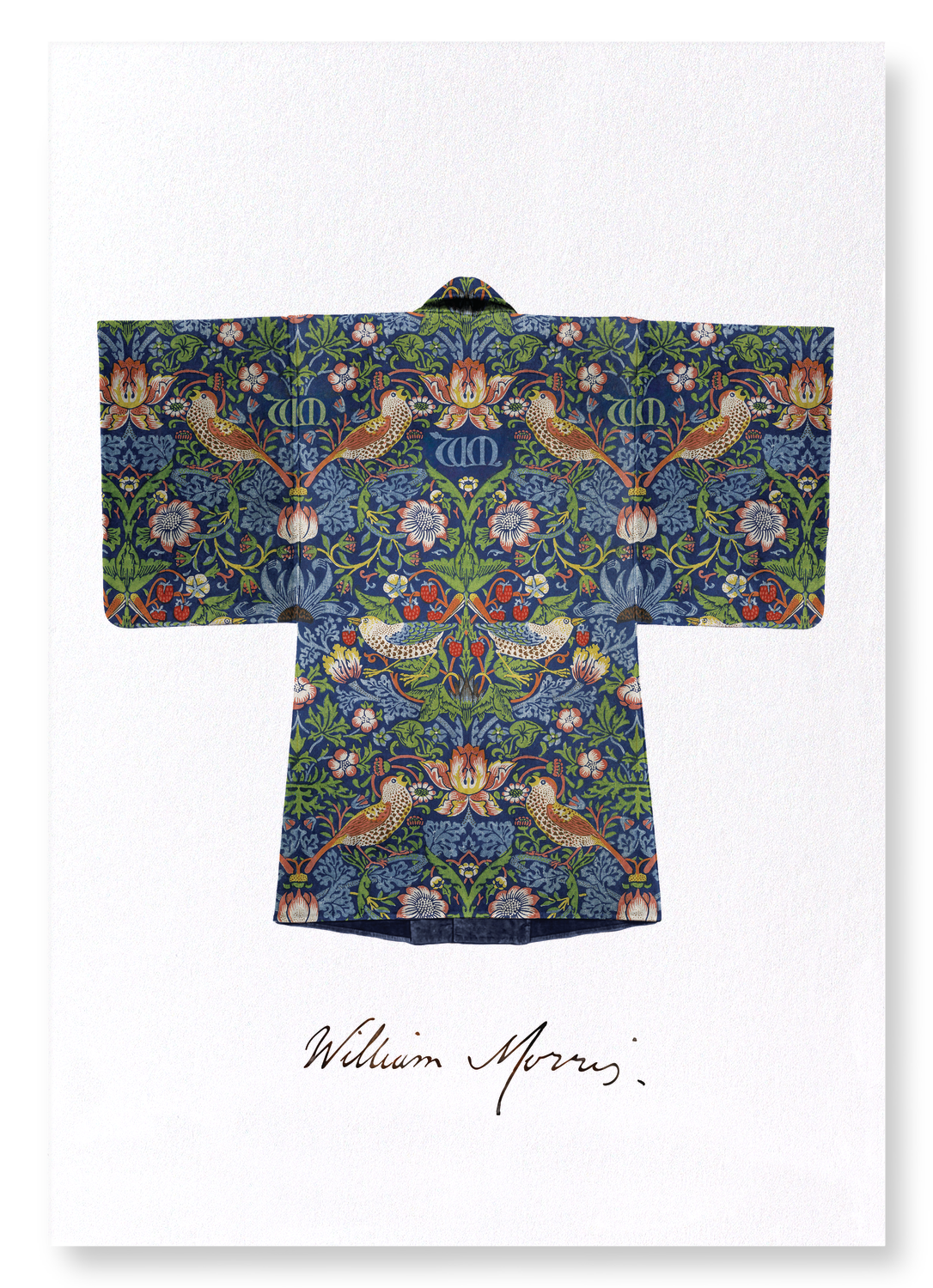 STRAWBERRY THIEF KIMONO: Bespoke Art Print