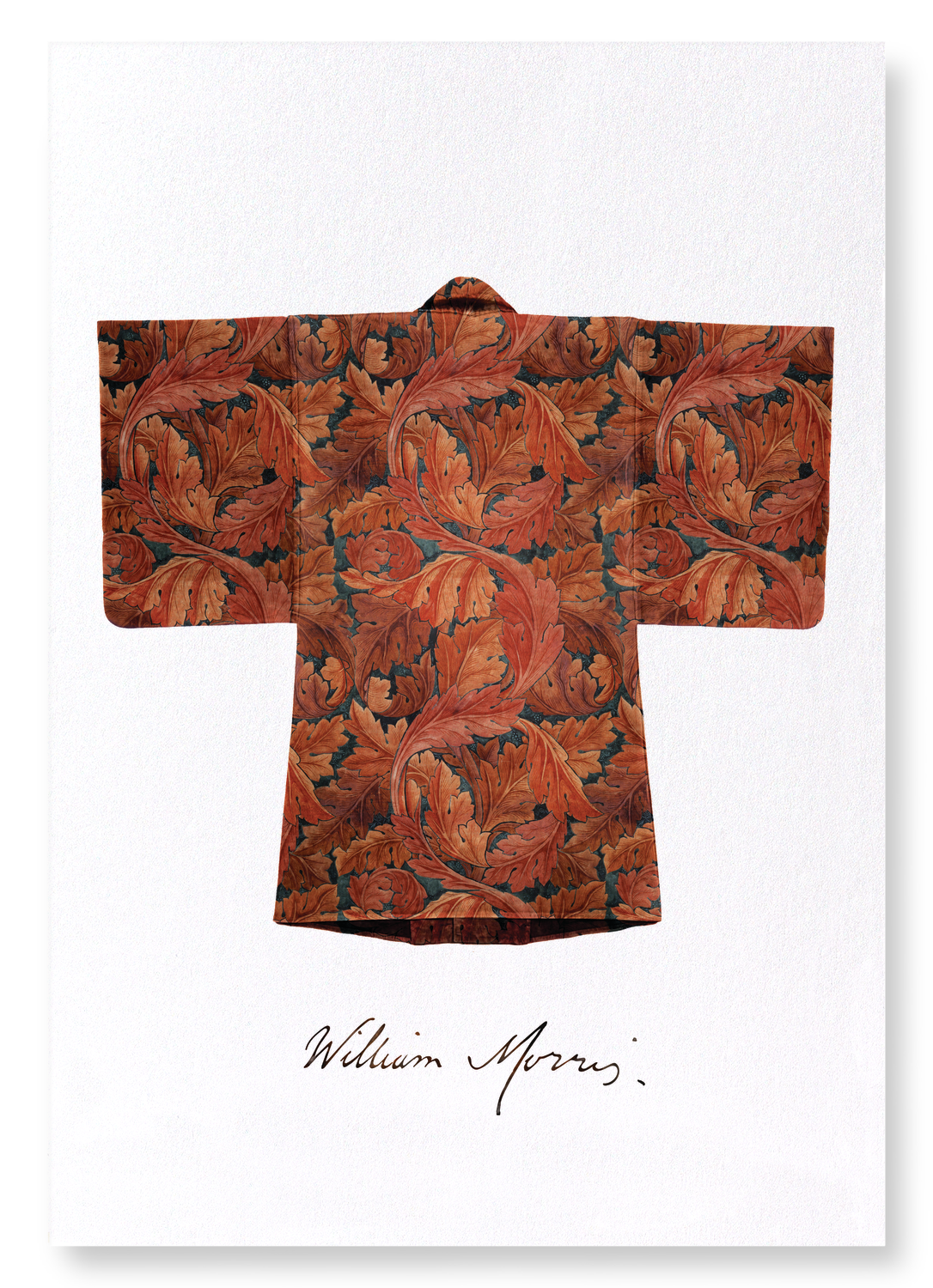ACANTHUS RED KIMONO: Bespoke Art Print