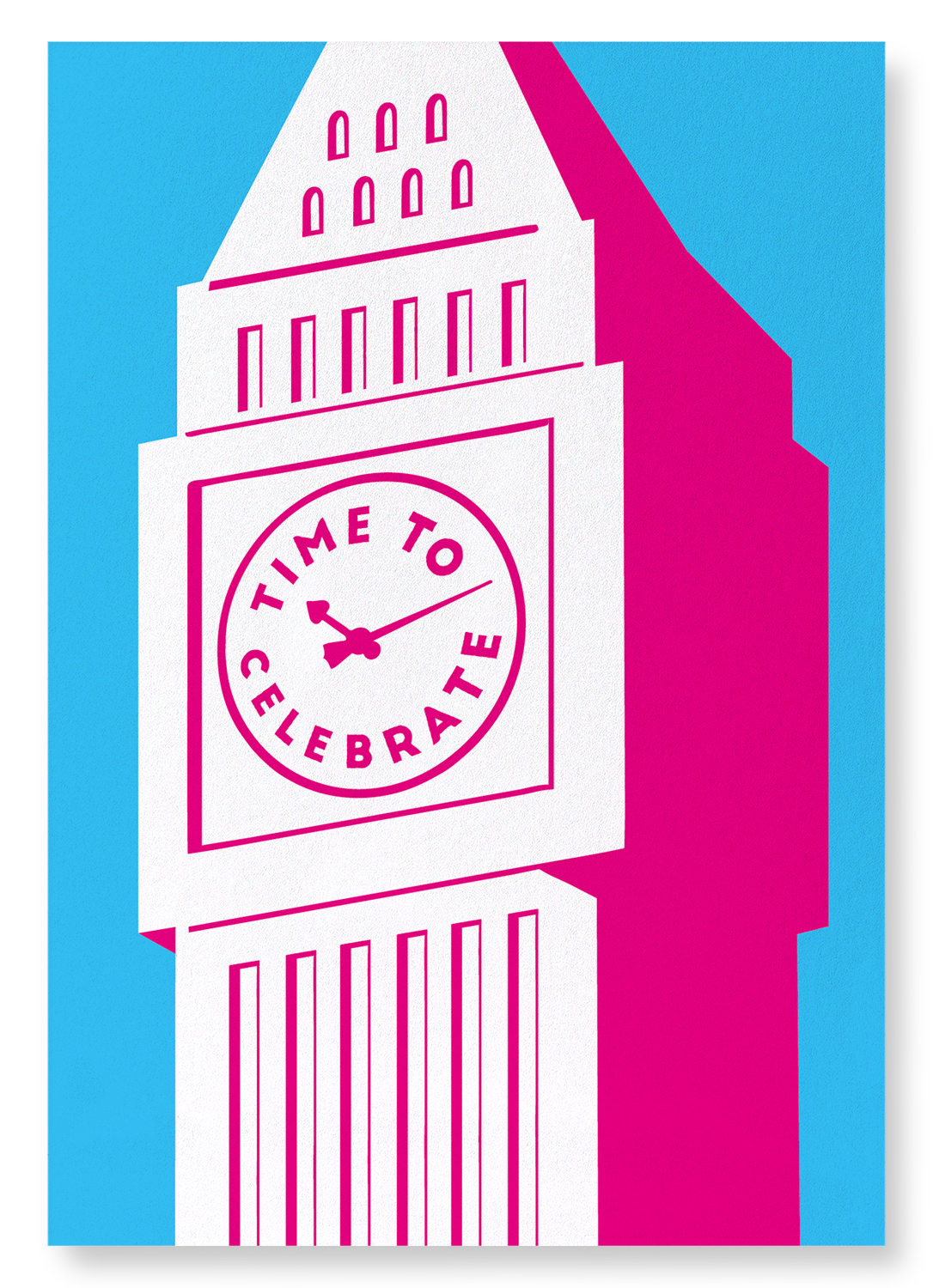 CELEBRATION BIG BEN: Colourblock Art Print