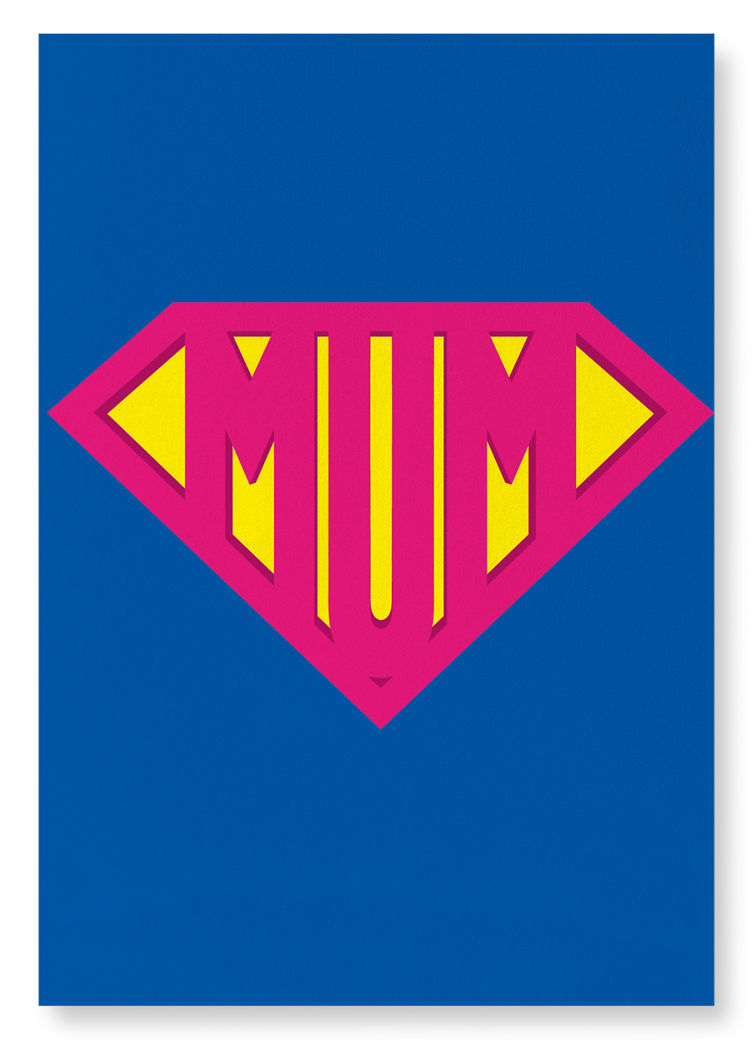 SUPER MUM: Colourblock Art Print