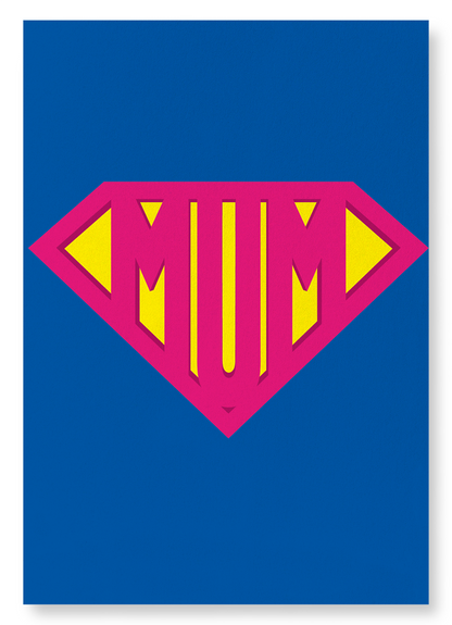 SUPER MUM: Colourblock Art Print