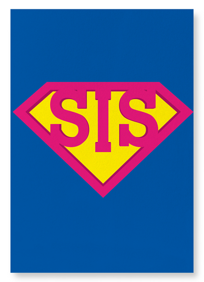 SUPER SIS: Colourblock Art Print