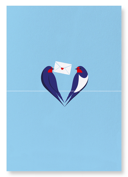 SPARROW MESSAGE: Colourblock Art Print