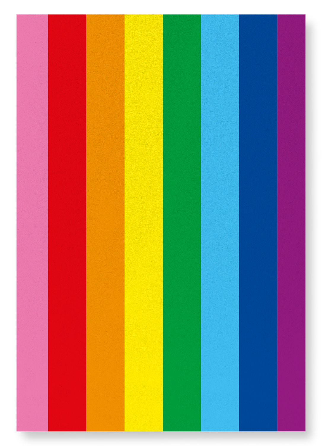 ORIGINAL 8 COLOUR LGBT PRIDE FLAG: Colourblock Art Print