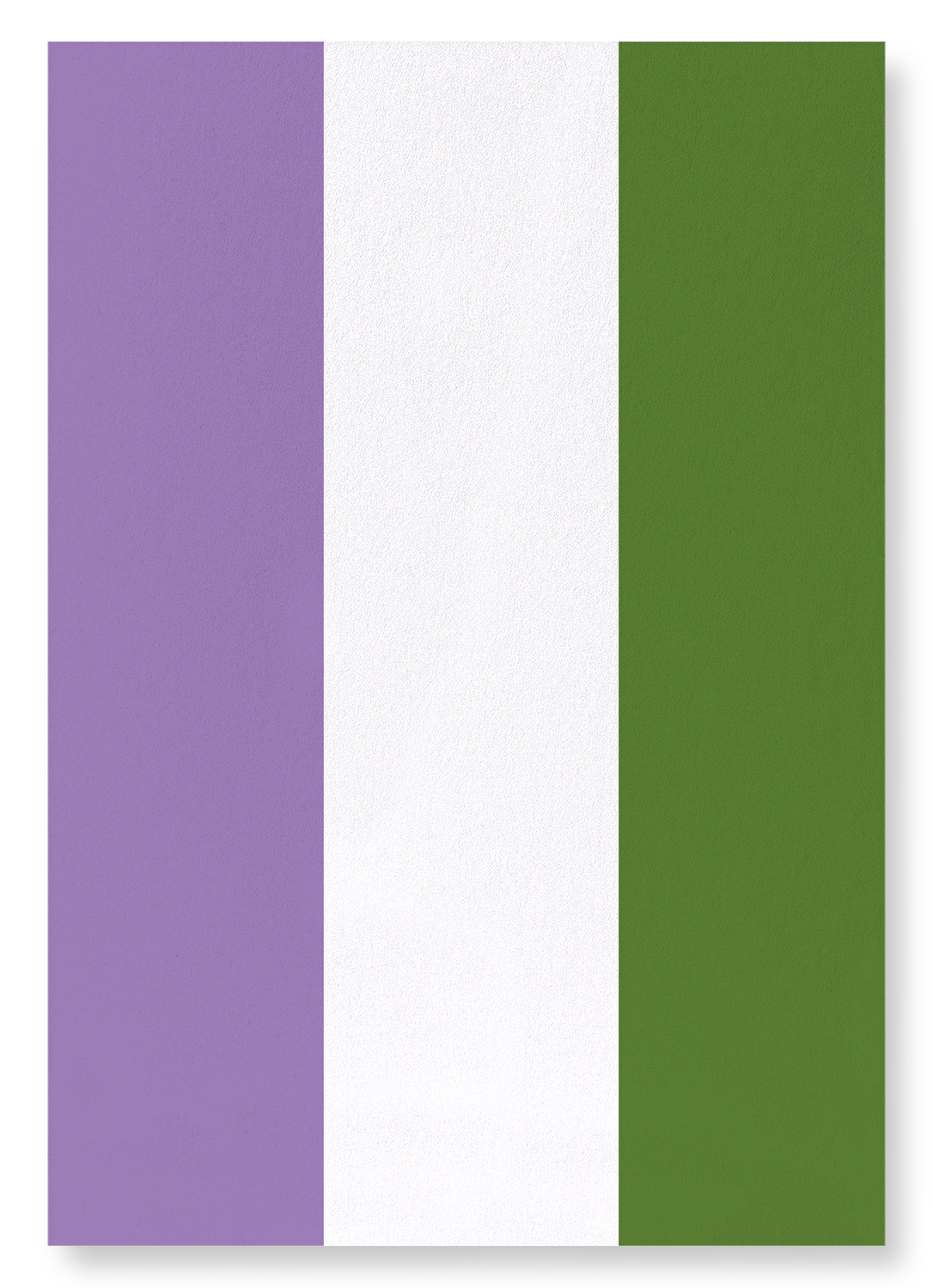 GENDERQUEER PRIDE FLAG: Colourblock Art Print
