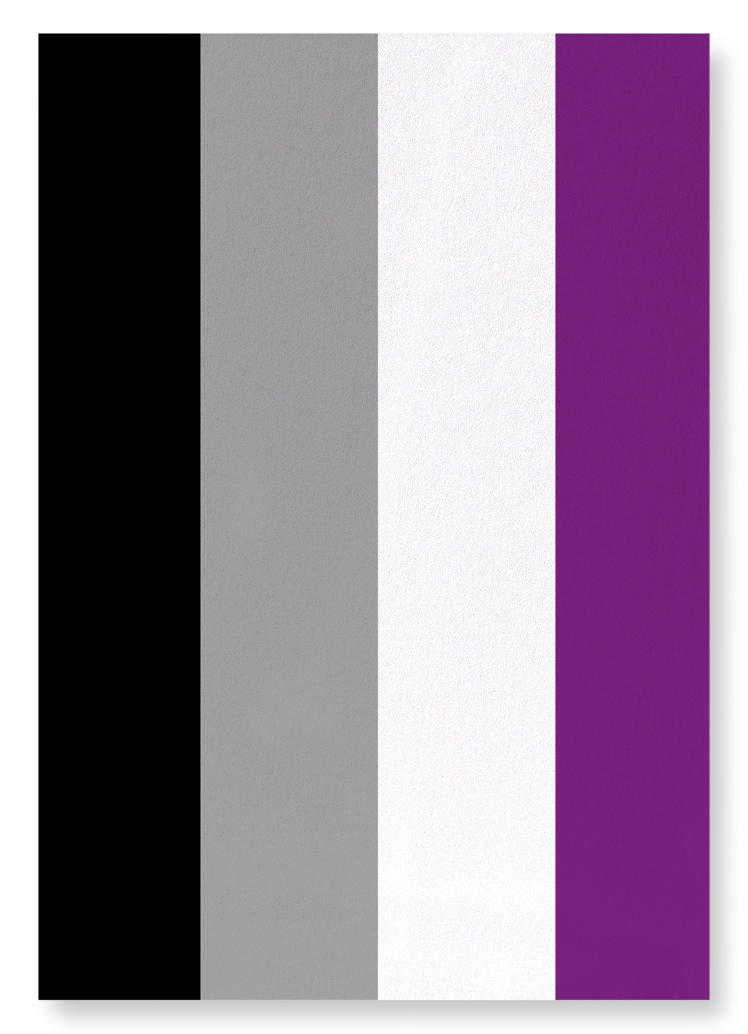 ASEXUAL PRIDE FLAG: Colourblock Art Print