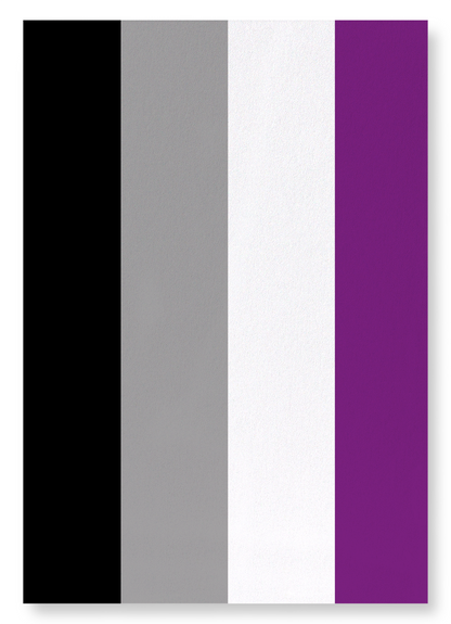 ASEXUAL PRIDE FLAG: Colourblock Art Print