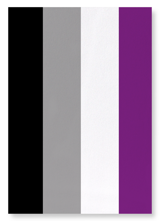 ASEXUAL PRIDE FLAG: Colourblock Art Print