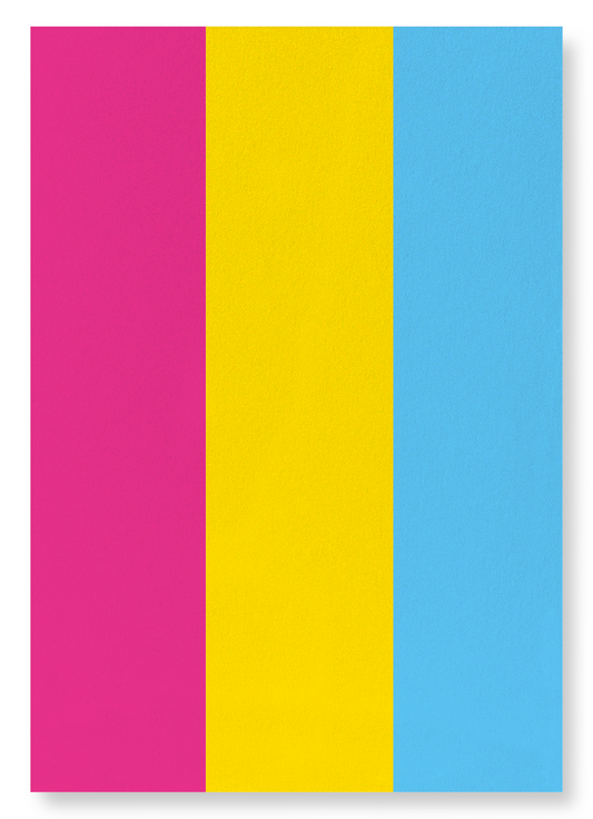 PANSEXUAL PRIDE FLAG: Colourblock Art Print
