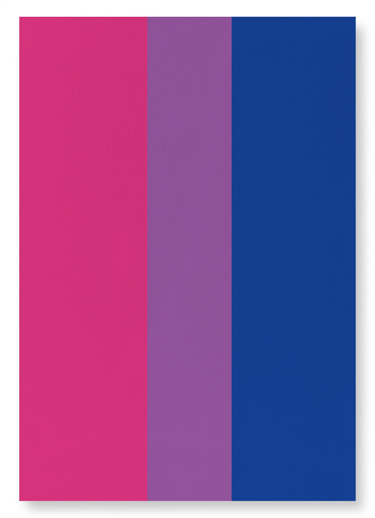 BISEXUAL PRIDE FLAG: Colourblock Art Print
