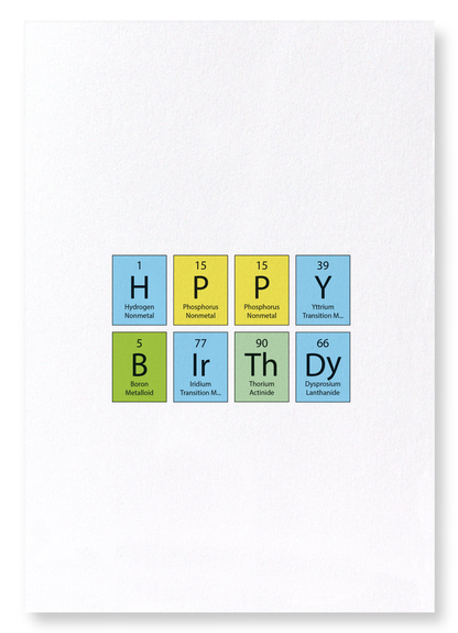ELEMENTS EXPRESSING BIRTHDAY WISHES: Colourblock Art Print