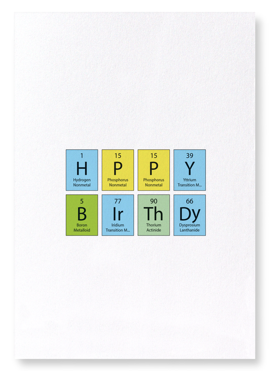 ELEMENTS EXPRESSING BIRTHDAY WISHES: Colourblock Art Print