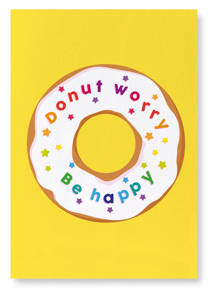 DONUT WORRY: Colourblock Art Print