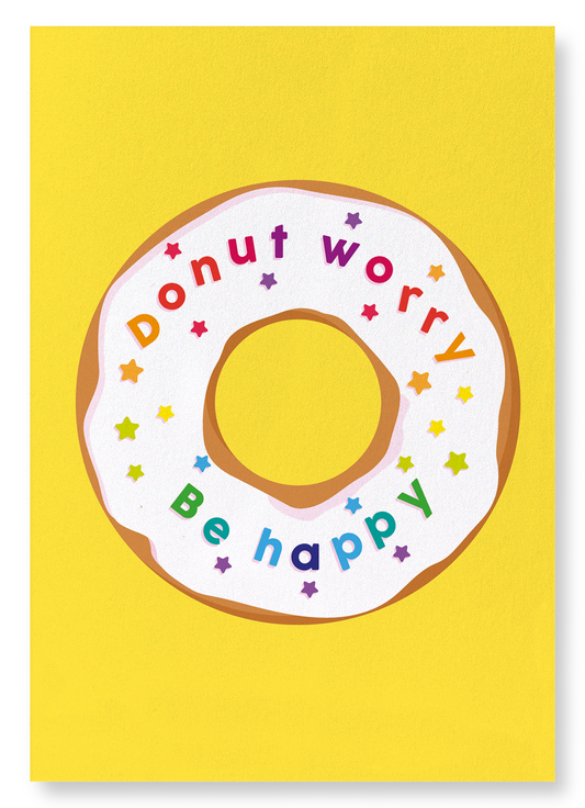 DONUT WORRY: Colourblock Art Print