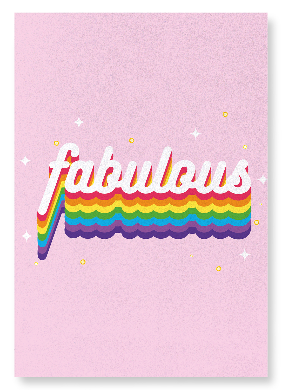 STAY FABULOUS: Colourblock Art Print