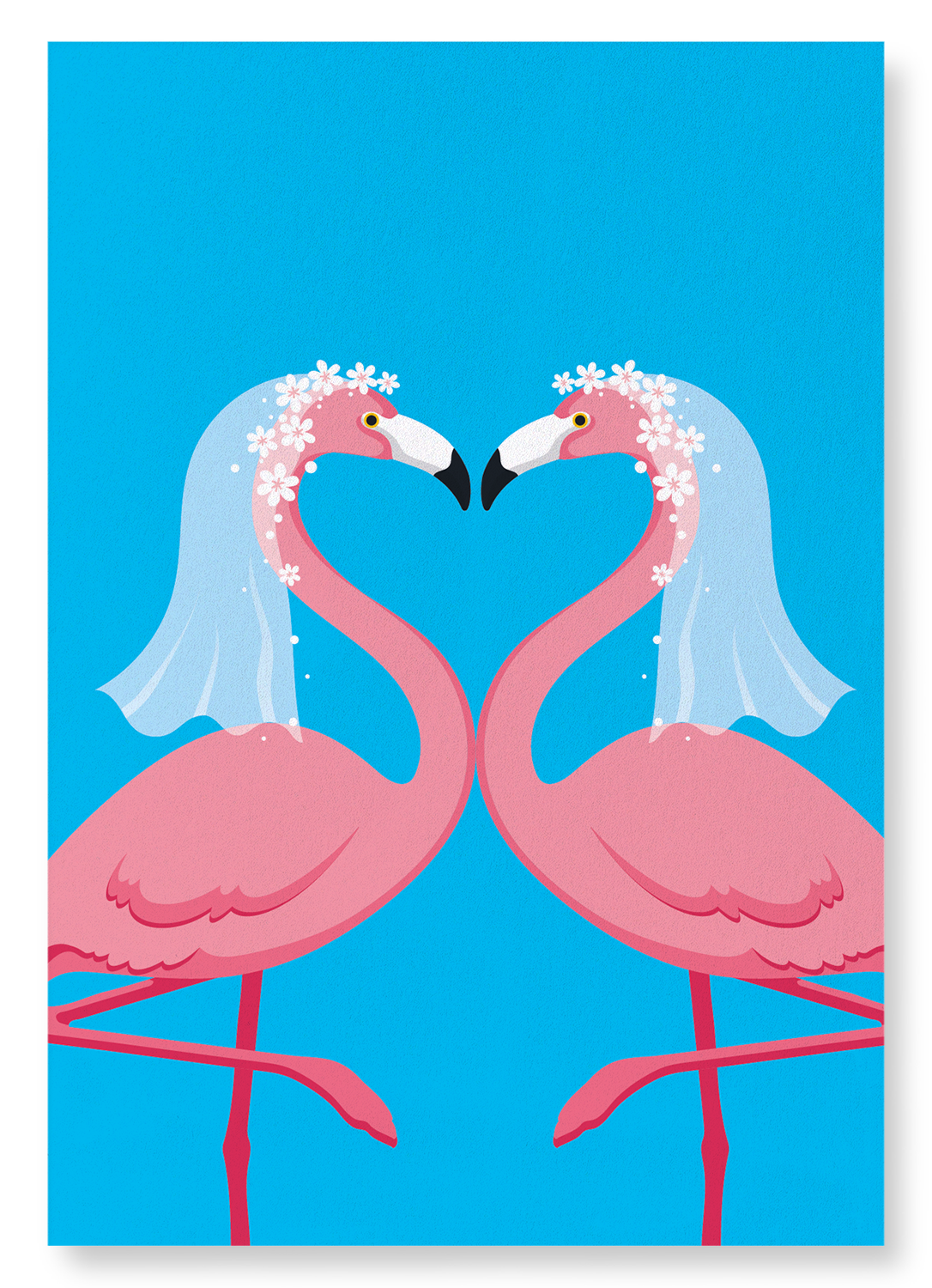 FLAMINGO BRIDES: Colourblock Art Print