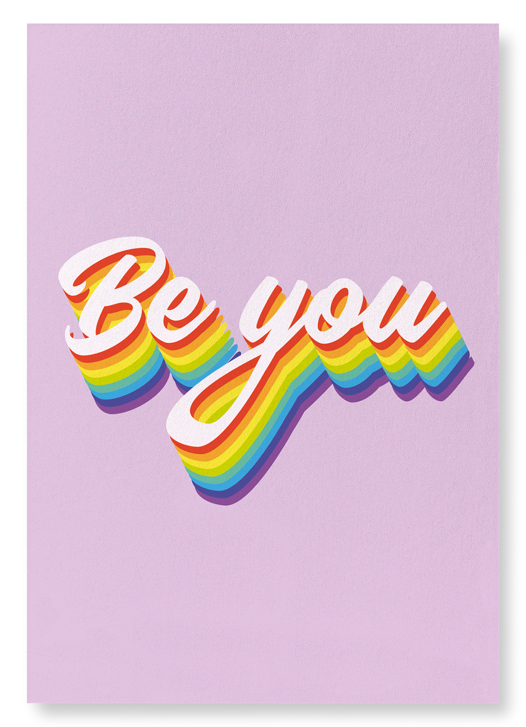 BE YOU: Colourblock Art Print