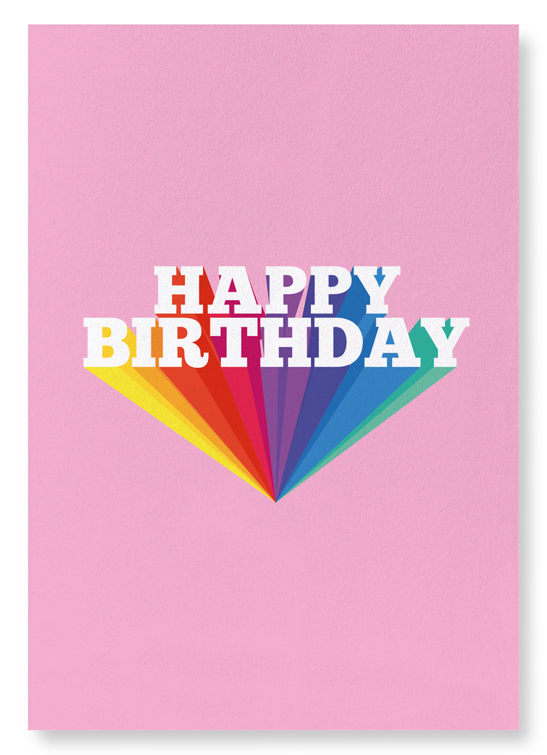 HAPPY BIRTHDAY IN PINK: Colourblock Art Print