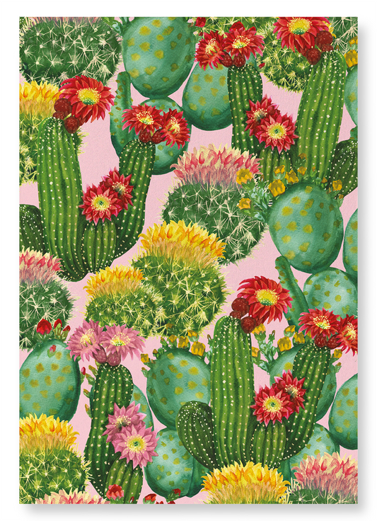 COLOURFUL CACTI: Painting Art Print