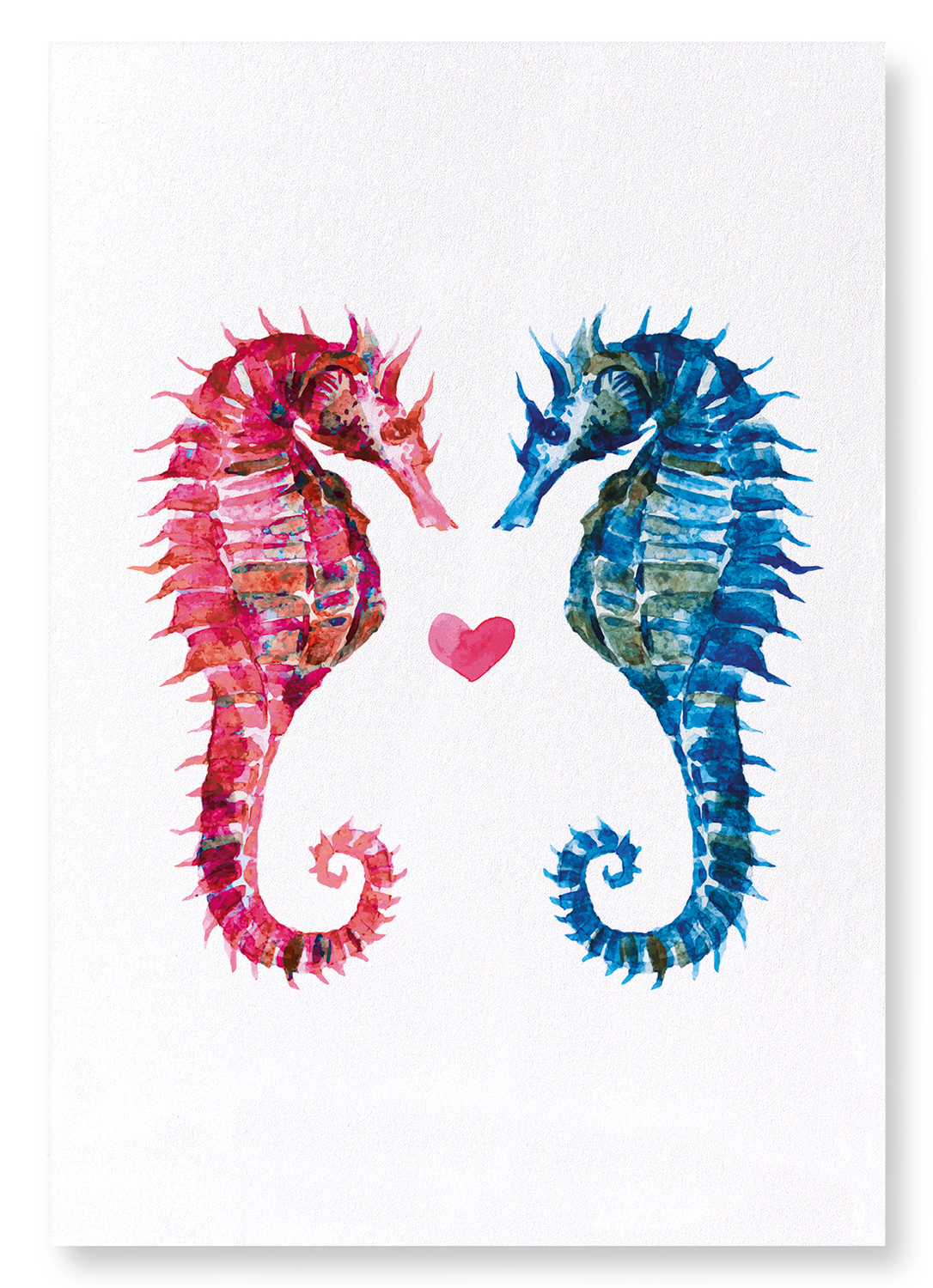 SEAHORSES: Watercolour Art Print