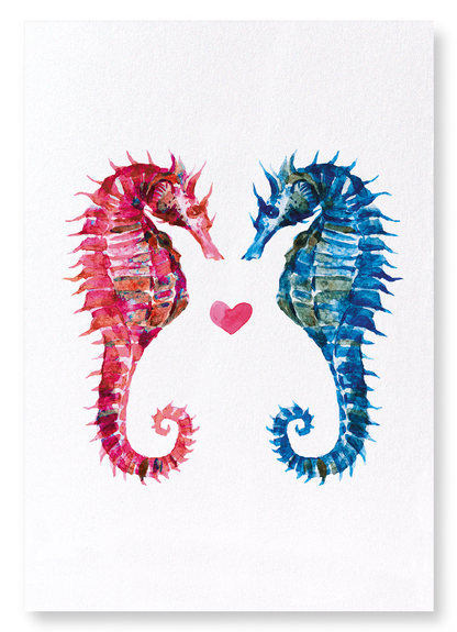 SEAHORSES: Watercolour Art Print