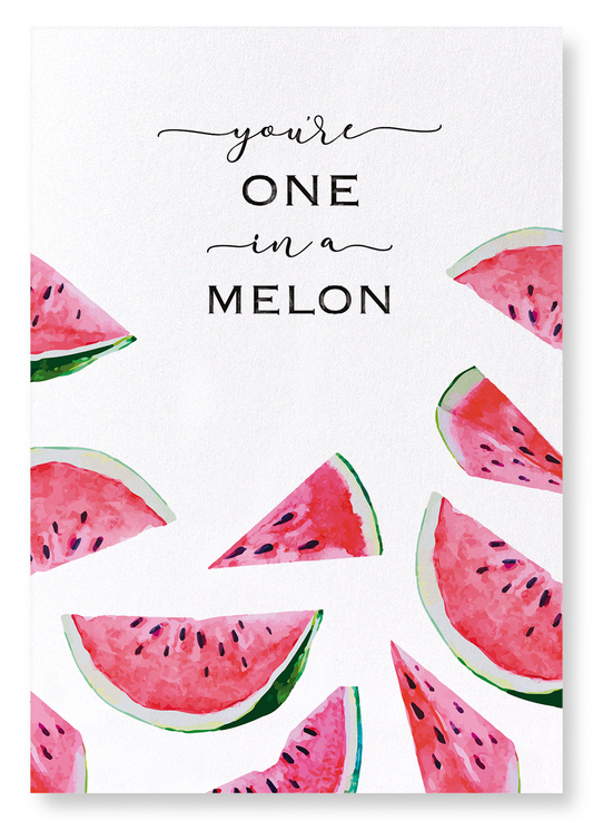 ONE IN A MELON: Watercolour Art Print