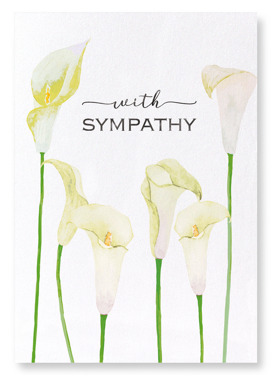 CALLA LILY OF SYMPATHY: Watercolour Art Print