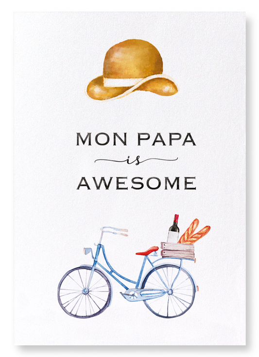 AWESOME PAPA: Watercolour Art Print