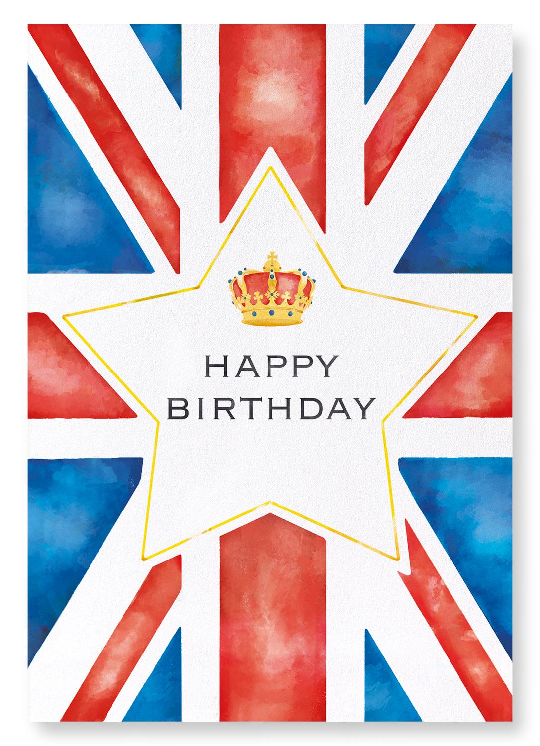 BIRTHDAY UNION JACK: Watercolour Art Print